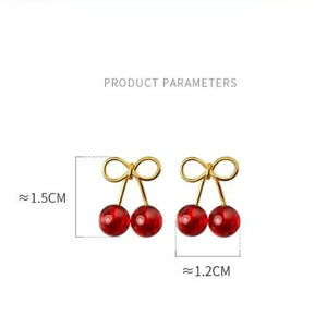 Cherry Stud Earrings - Miora