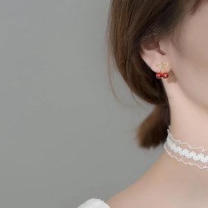 Cherry Stud Earrings - Miora