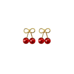 Cherry Stud Earrings - Miora