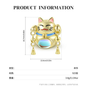 Gold Plated Lucky Cat - Miora