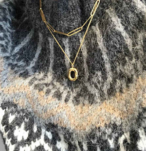 Abstract Organic Pendant Necklace