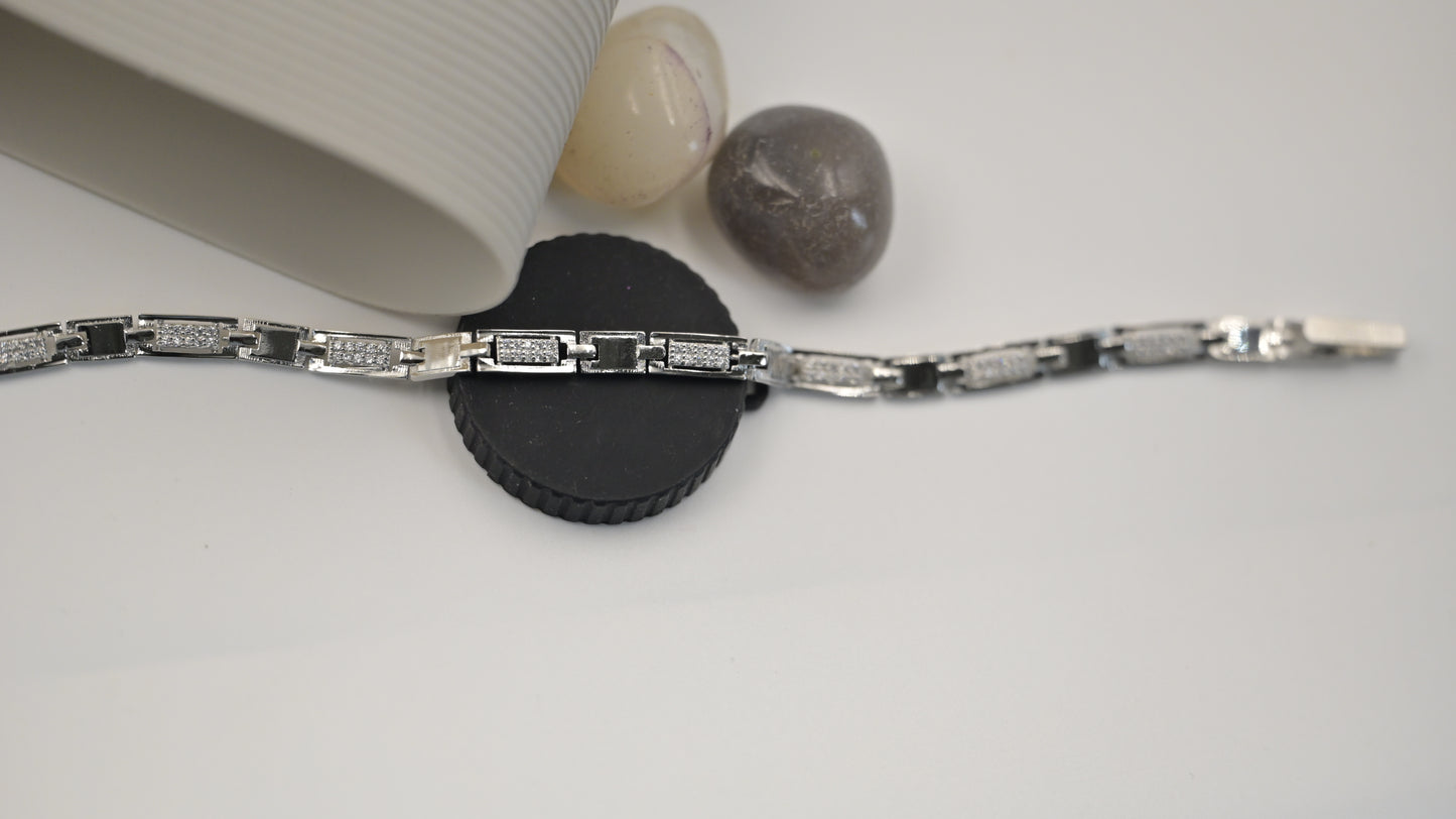 Silver Men’s Link Bracelet