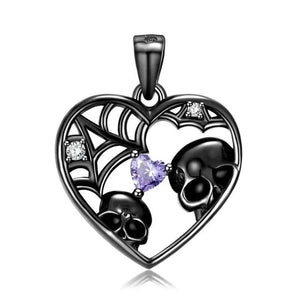 Heart Skull Chain & Pendant