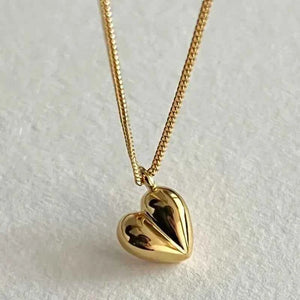 Heart Pendant Necklace | 18 K Gold Plated