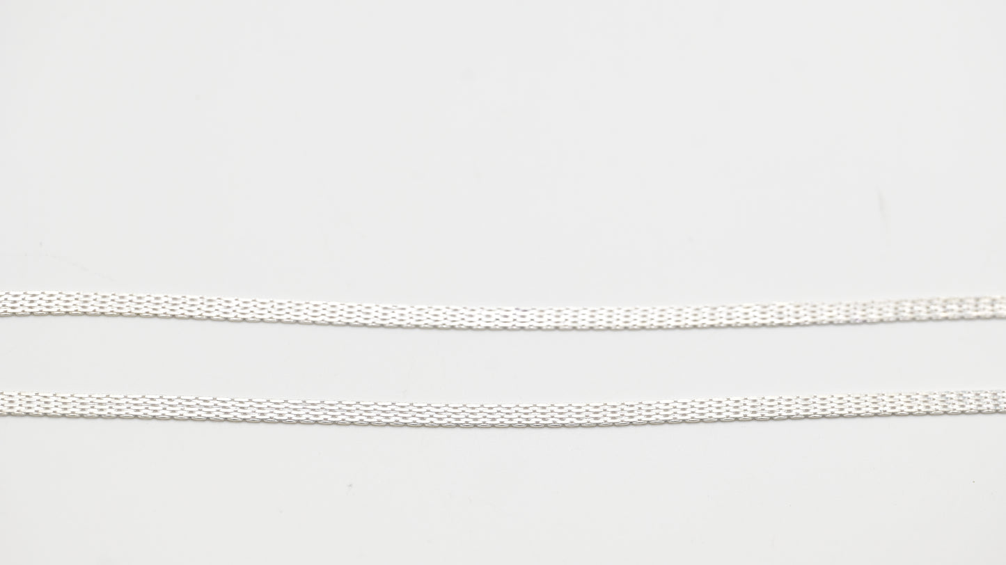 Sterling Silver 925 Sterling Silver Plain Chain Payal