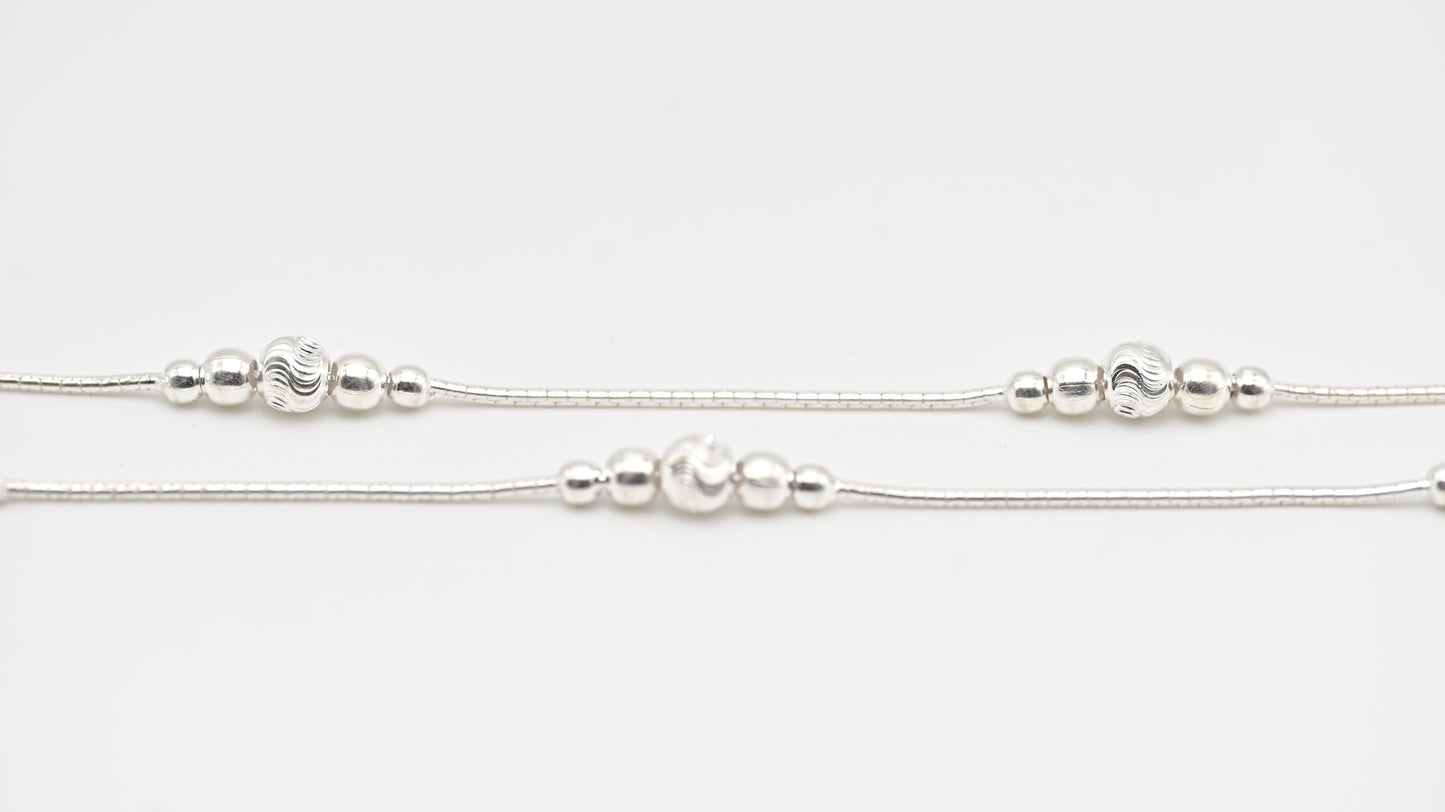 Sterling Silver 925 Elegant Silver Payal