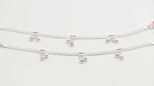 Teens Tiny Bells & Stone Anklets - Miora