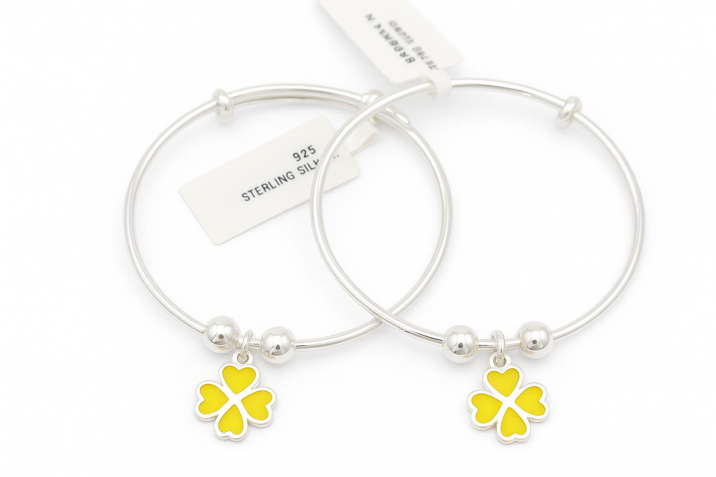 Lucky Clover Charm Bangles