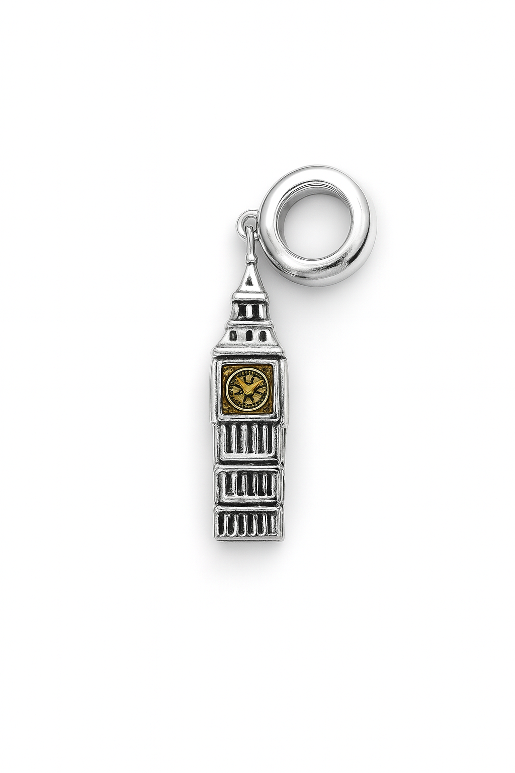 Big Ben Charm | Silver with Golden Clock Detail | Little Legends Collection
