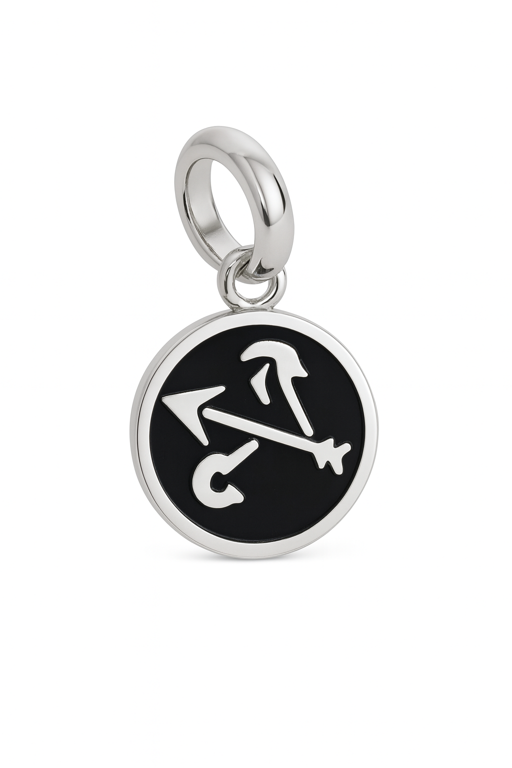 Sagittarius Zodiac Charm | Silver Finish with Royal Blue/Black Enamel | Peekaboo Protect Collection