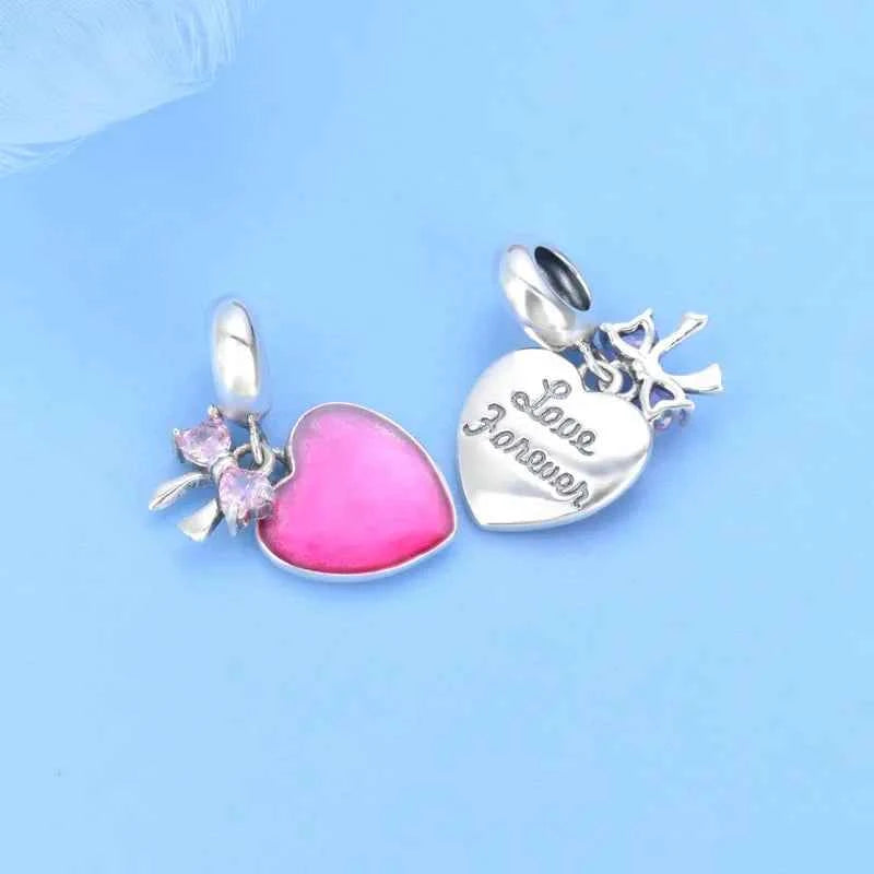 Pink Heart Bow