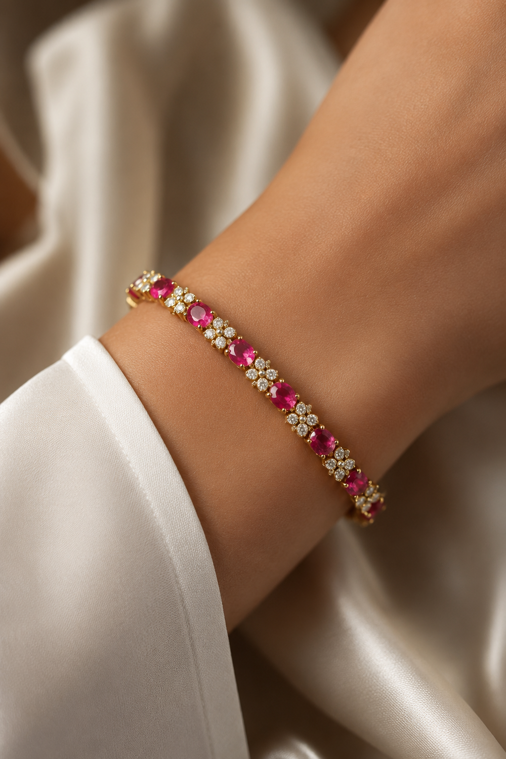 Ruby Polki Bracelet