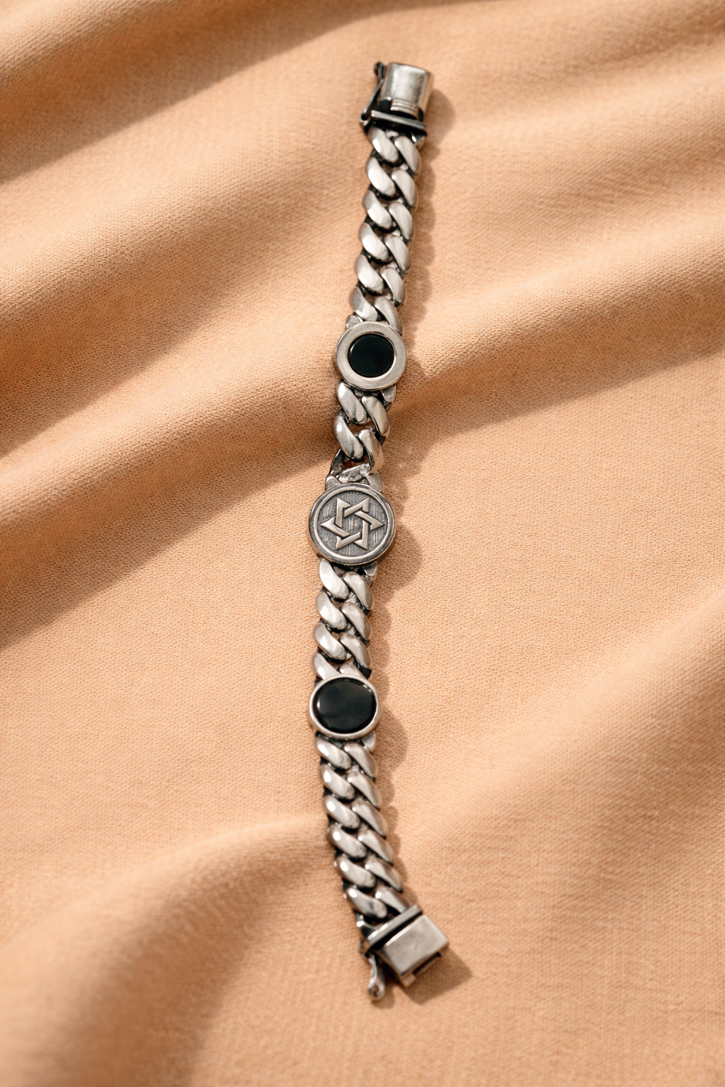 Black Stone Chain Bracelet - Miora