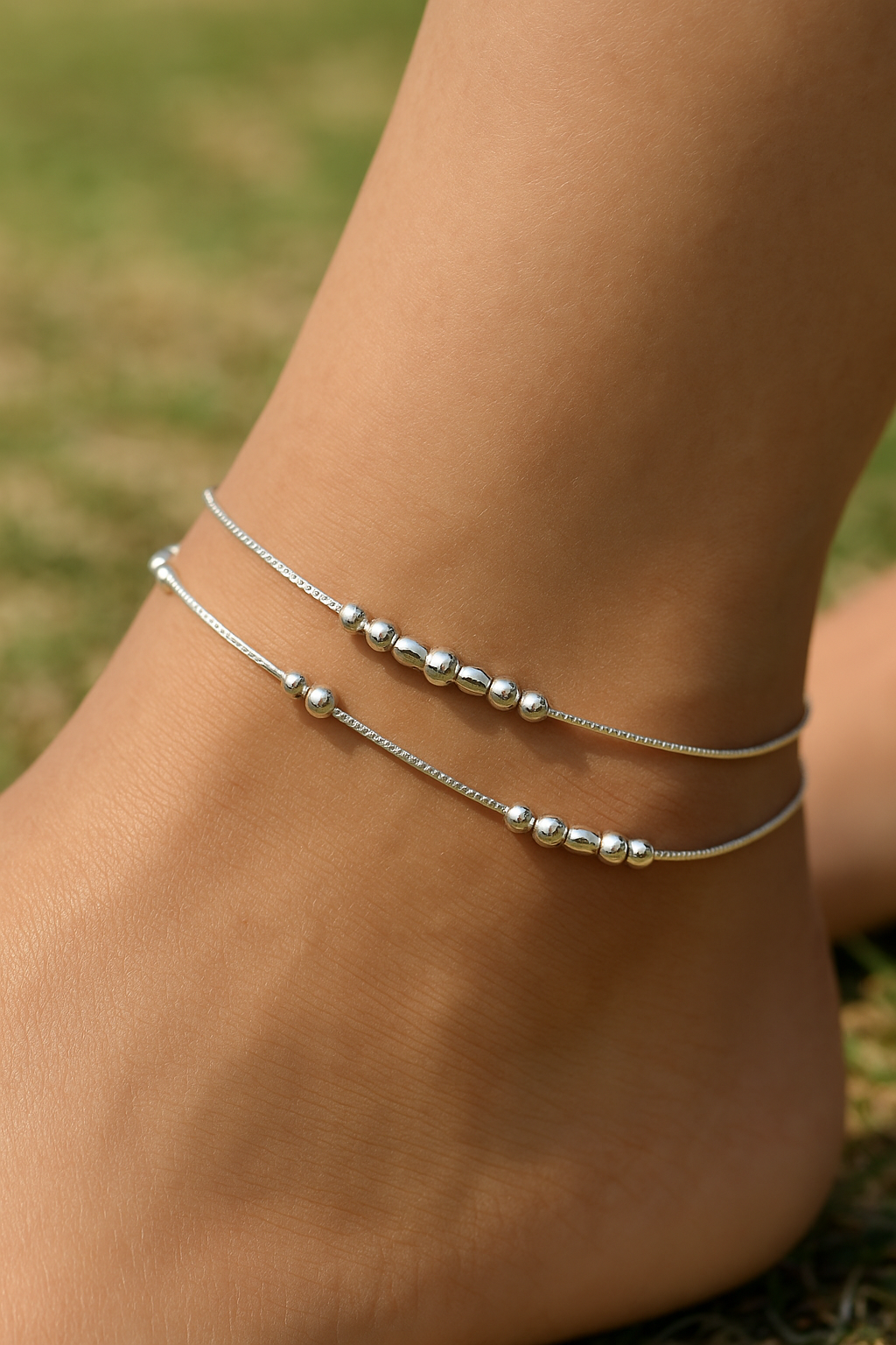 Radiant Beaded Anklet