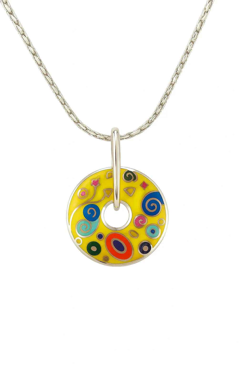 Yellow Enamel Jewellery Set
