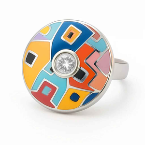Multicolour Enamel Jewellery Set