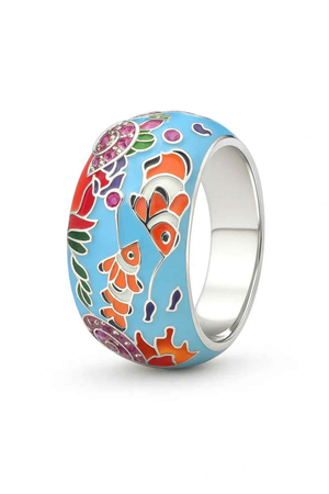 Ocean Blue Enamel Jewellery Set