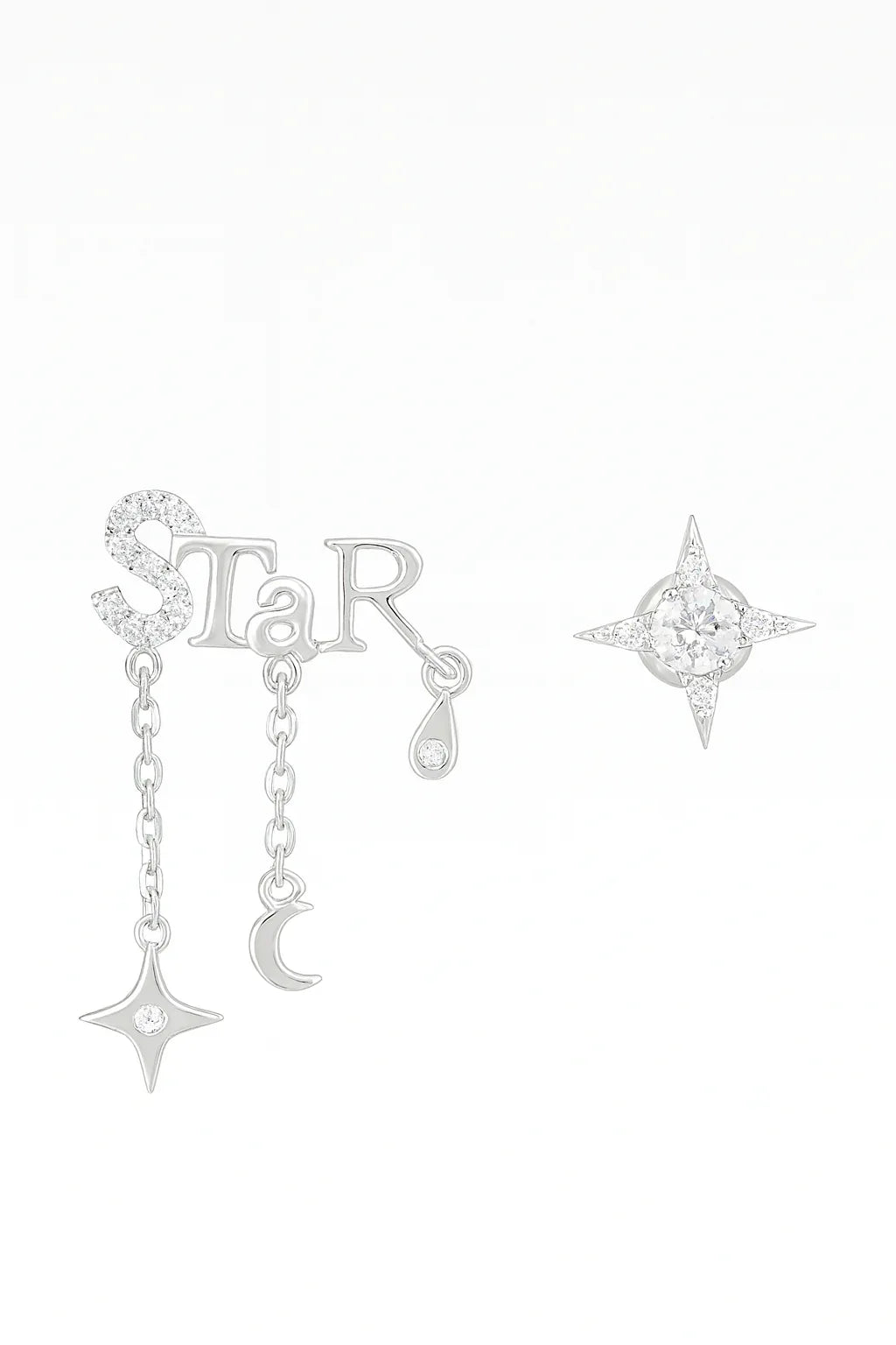 Mismatched “STAR” Celestial Dangle Earrings - Miora