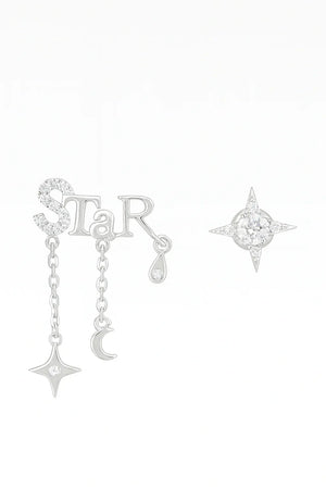 Mismatched “STAR” Celestial Dangle Earrings - Miora