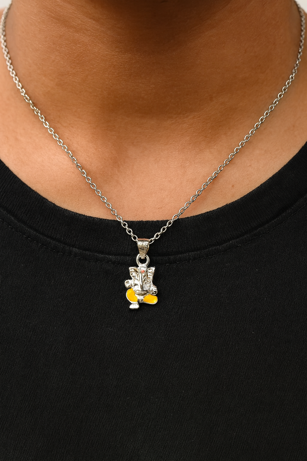 Sterling Silver Lord Ganesha Pendant Charm