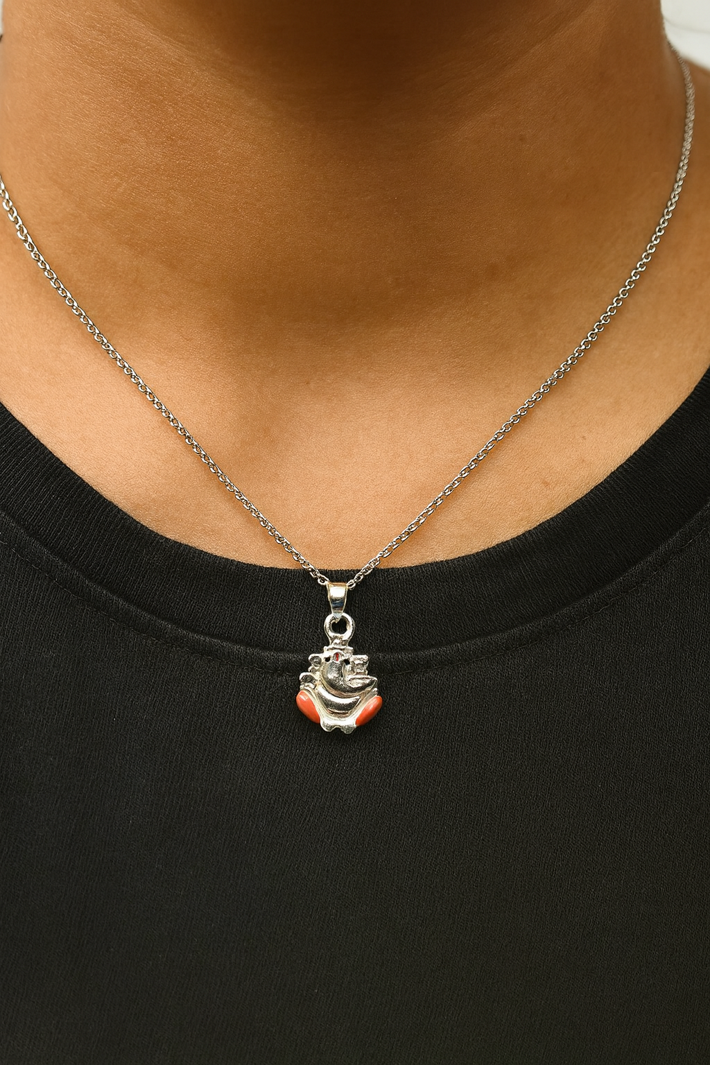 Sterling Silver Lord Ganesha Pendant Charm