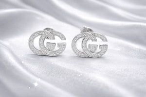 Brand inspired G Zirconia Stud Earrings - Miora