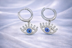 Evil Eye Hoop Earrings - Miora