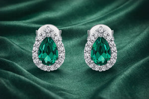 Floral Teardrop Earrings - Miora
