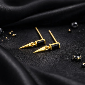 Spike Drop Earrings | Gold & Silver Variants - Miora