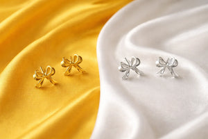 Bow Knot Stud Earrings - Miora