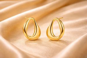 Abstract Hoop Earrings - Miora
