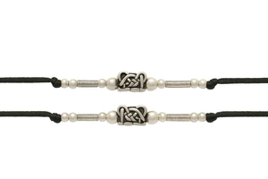 Black Thread Beaded Bracelet