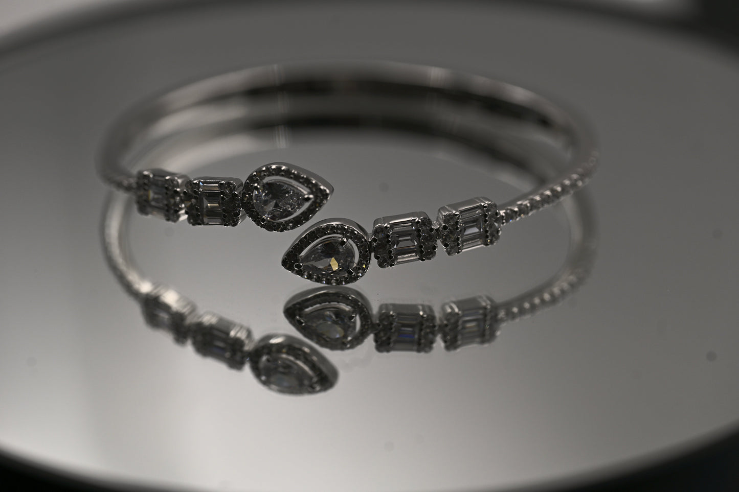 Zirconia Teardrop Bangle