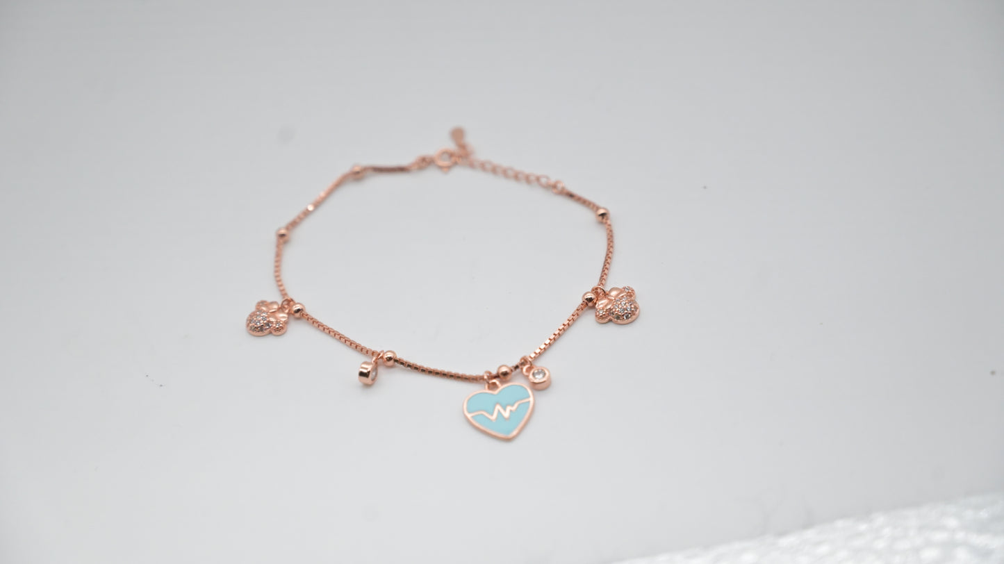 Miora Rose Gold Plated Charm Bracelet