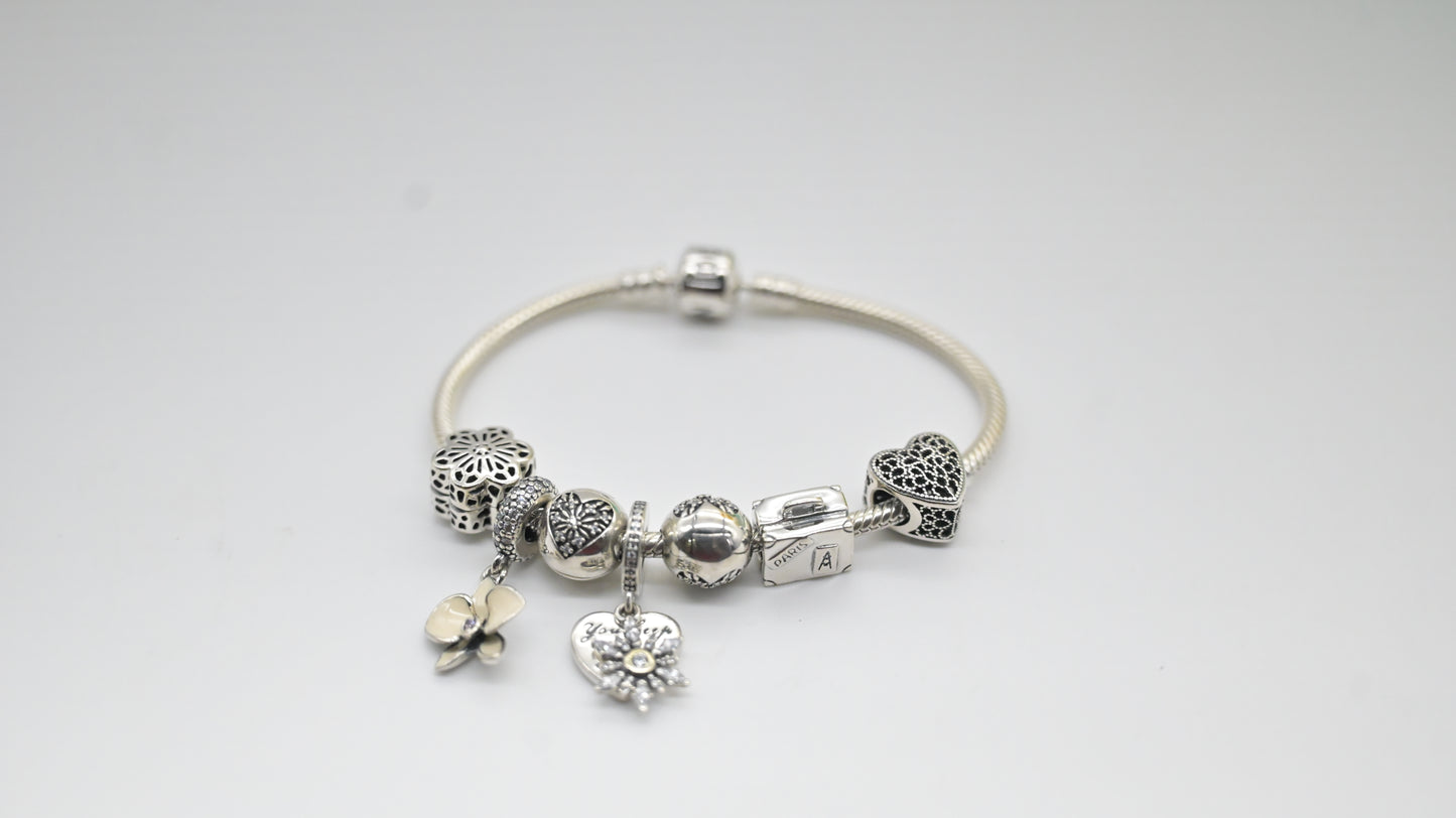Sterling Silver Charm Bracelet