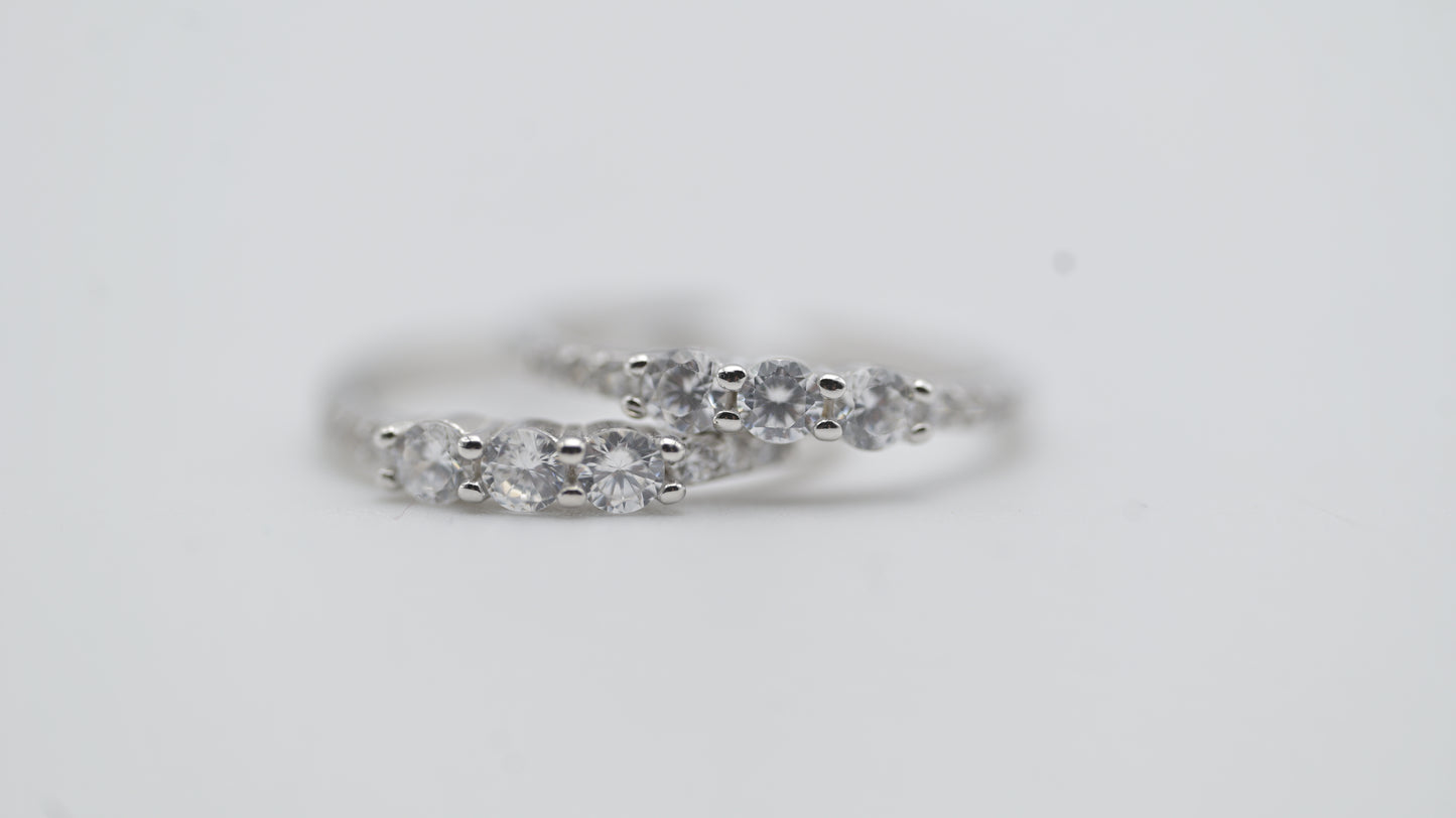 Sterling Silver Classic CZ Toe Rings