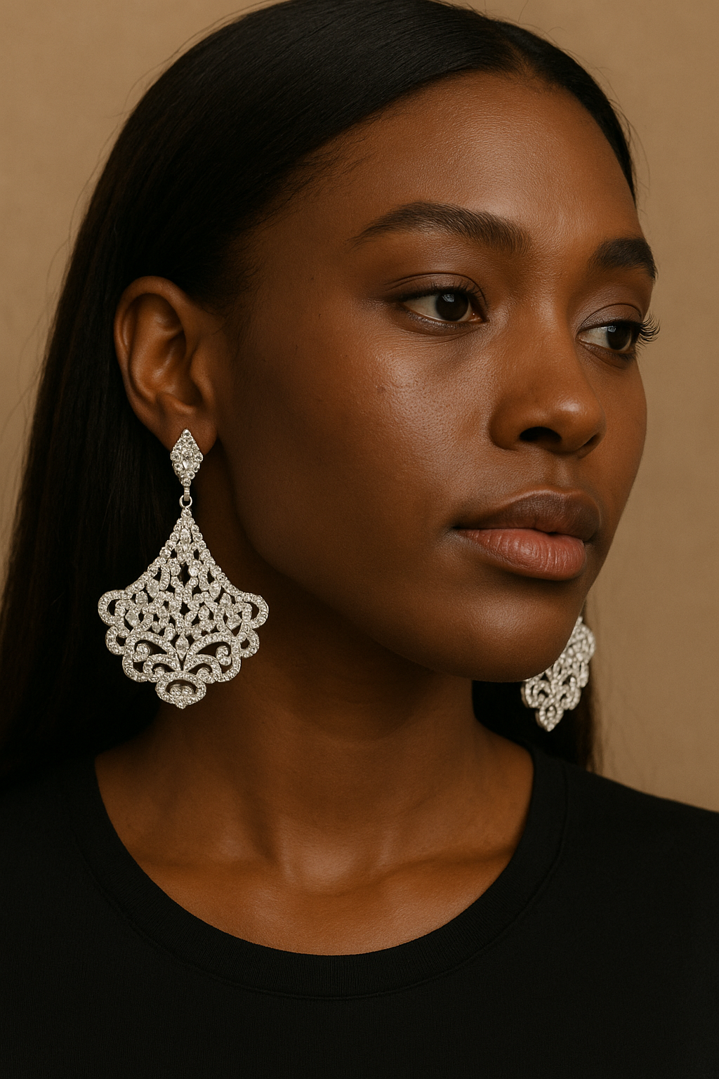 Regal Crystal Chandelier Earrings