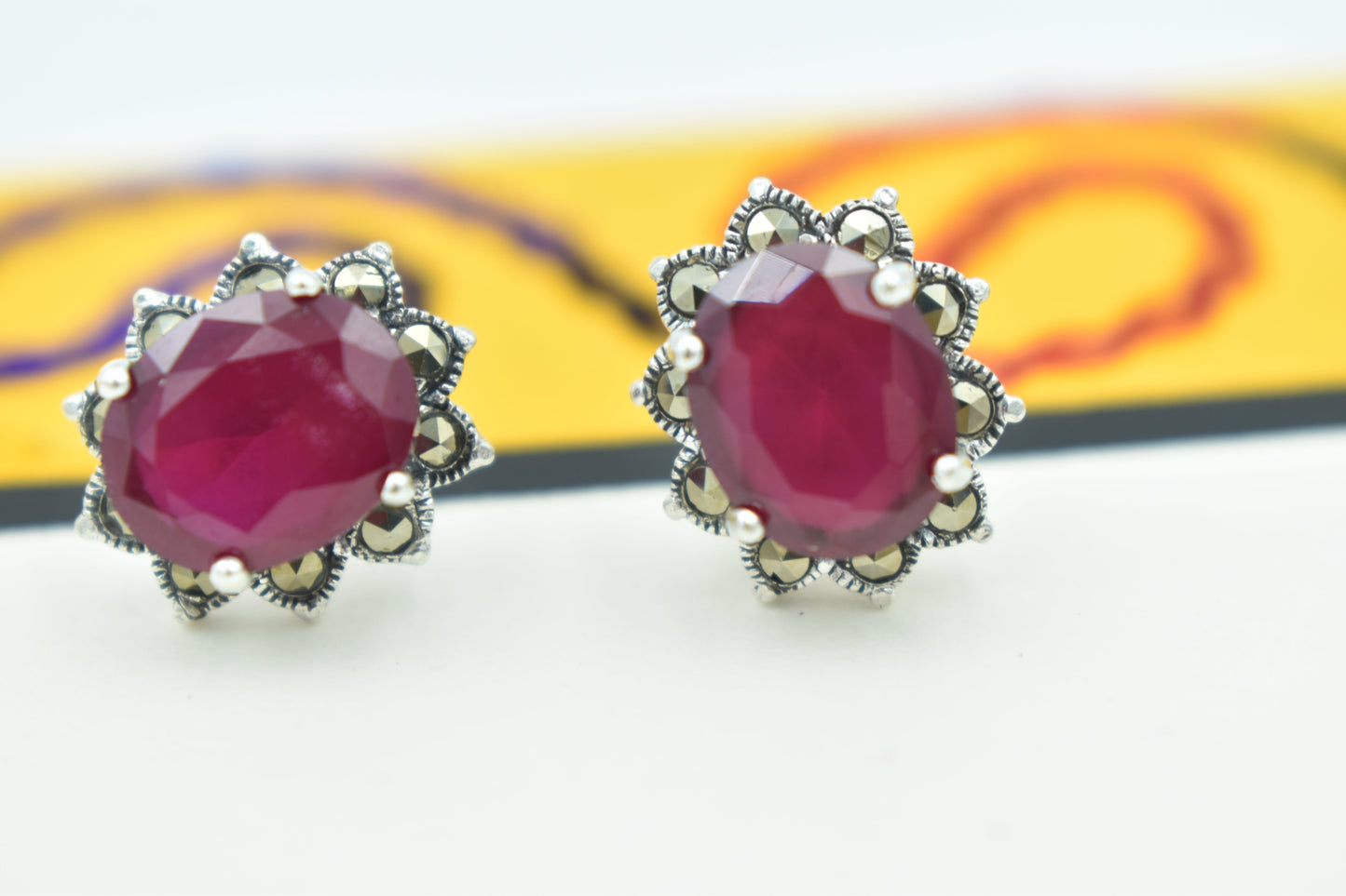 Antique Oval Stud Earrings
