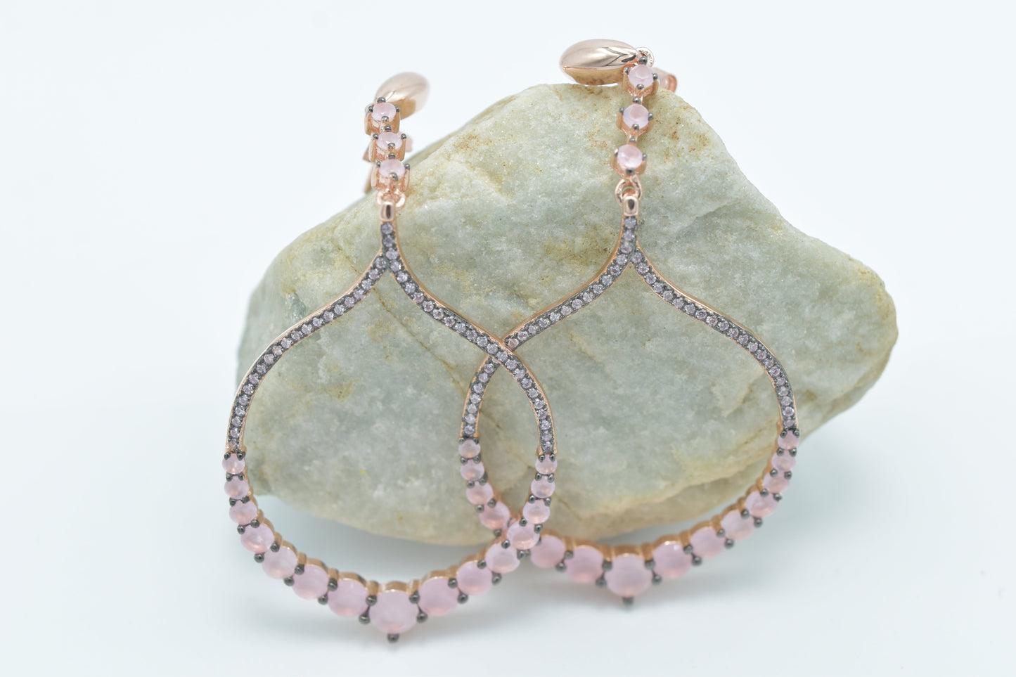 Rosé Radiance Teardrop Earrings