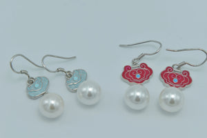 Enamel Pearl Dangle - Miora
