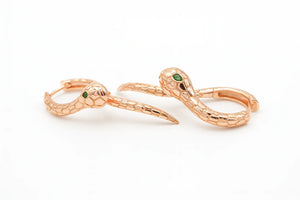 Snake Hoop Earrings - Miora