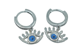 Evil Eye Hoop Earrings - Miora