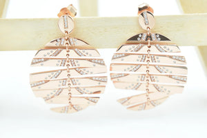 Rose Gold Statement Earrings - Miora