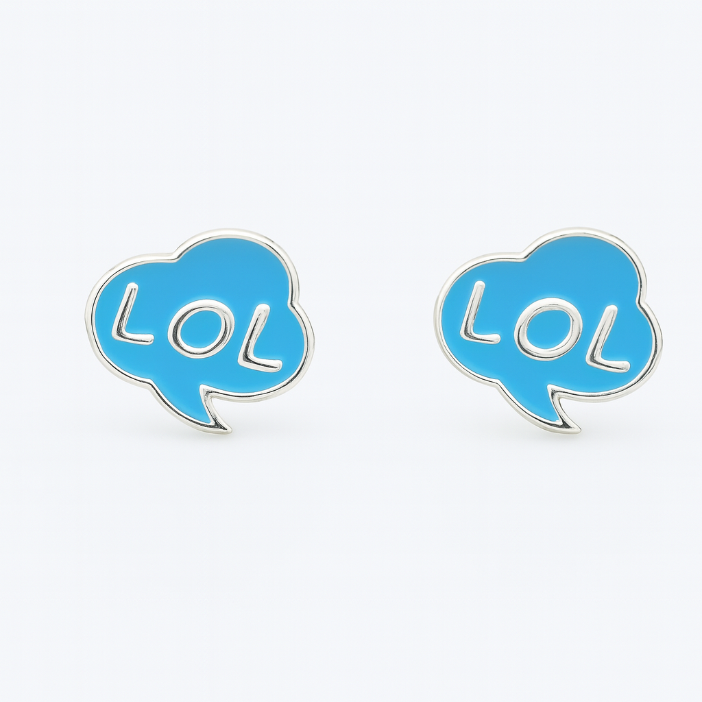 Kids Teenagers LOL Stud Earrings