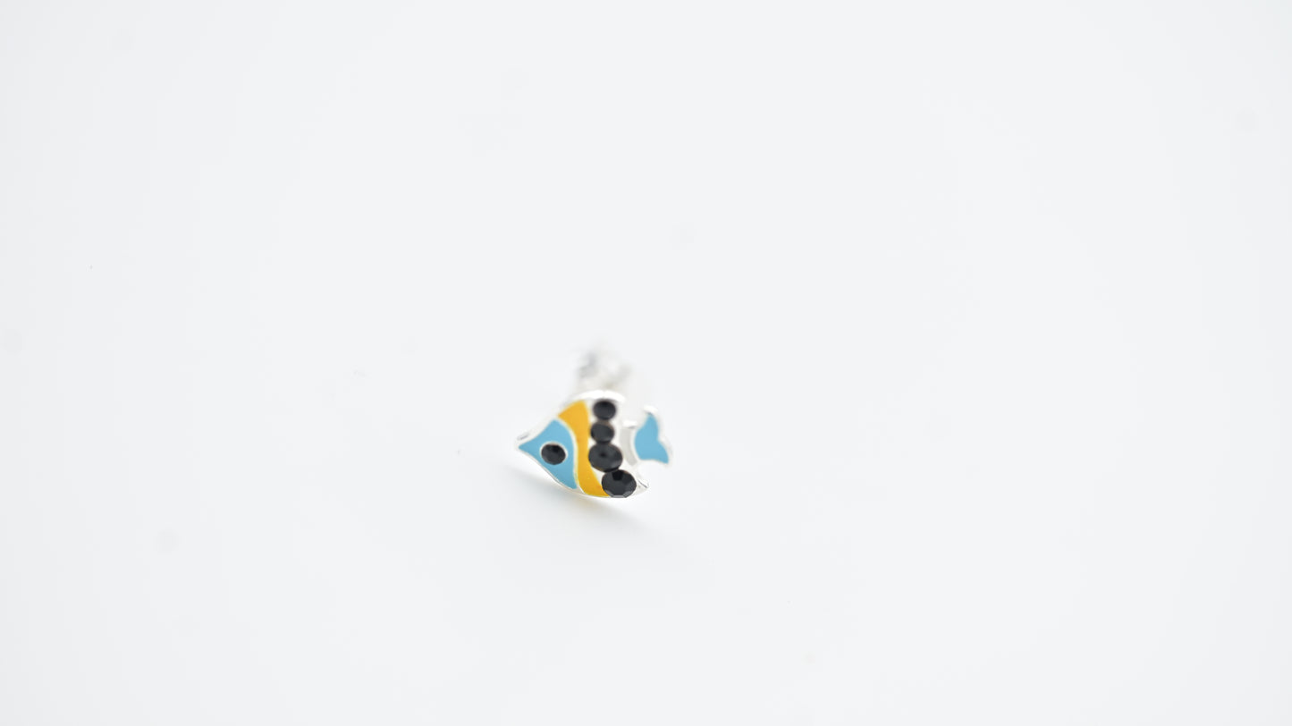 Kids Teenagers Fish Stud Earrings