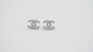 Brand inspired C Zirconia Stud Earrings - Miora