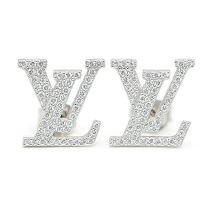 Brand inspired L Zirconia Stud Earrings - Miora