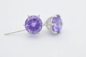 Colourful Studs Earrings with CZ - Miora