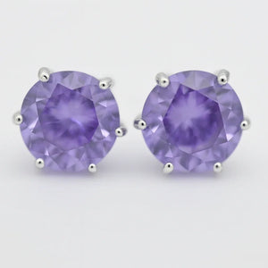Colourful Studs Earrings with CZ - Miora