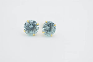 Colourful Studs Earrings with CZ - Miora